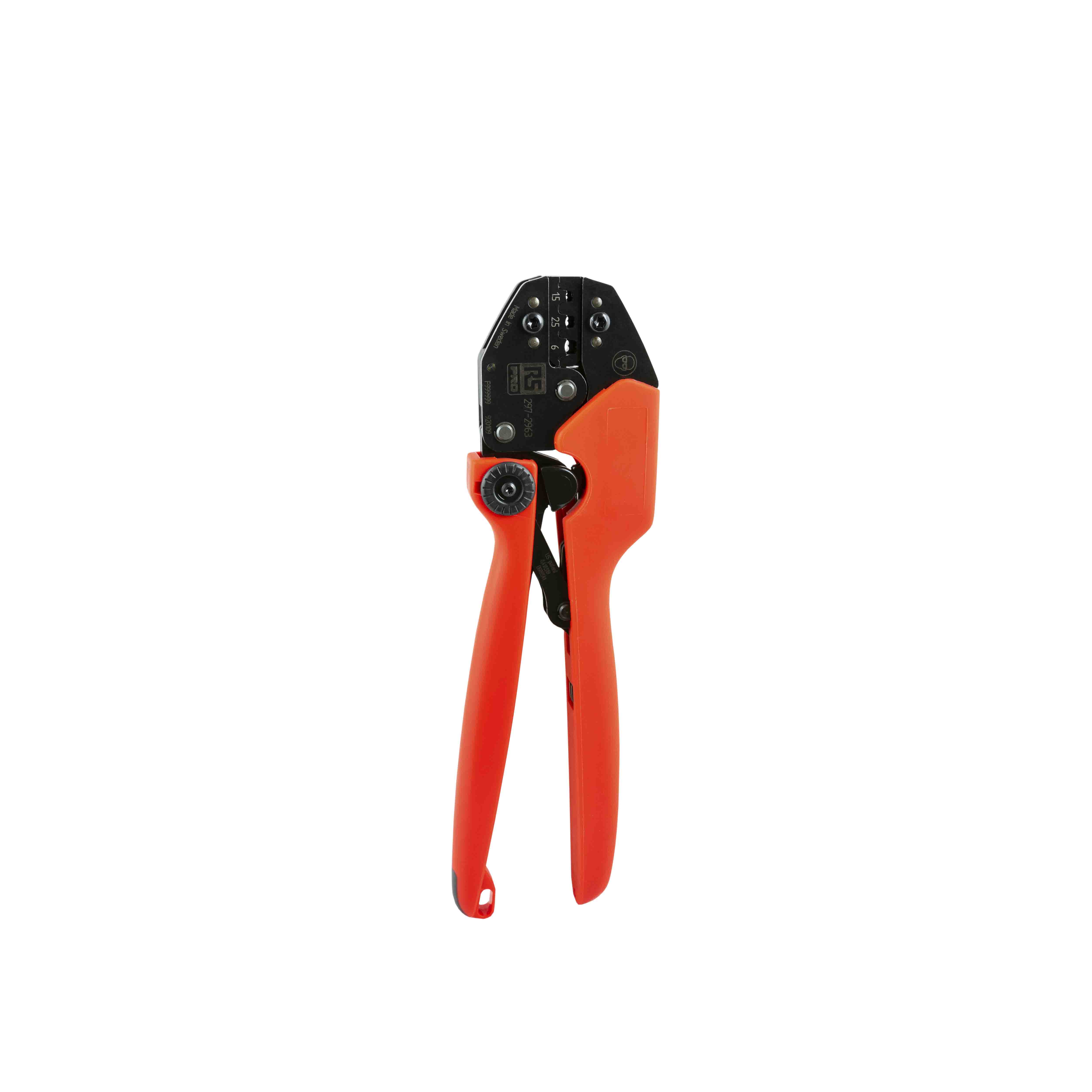 RS PRO Hand Ratcheting Crimp Tool for Crimp Contacts, 0.5 → 6mm² Wire