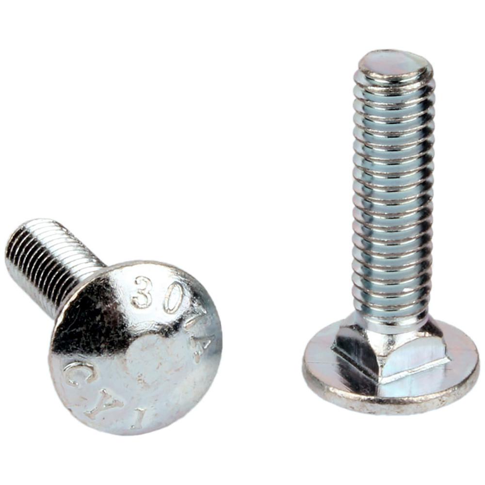Zinc Plated Steel Coach Bolt, 1/4-20 x 3/4in