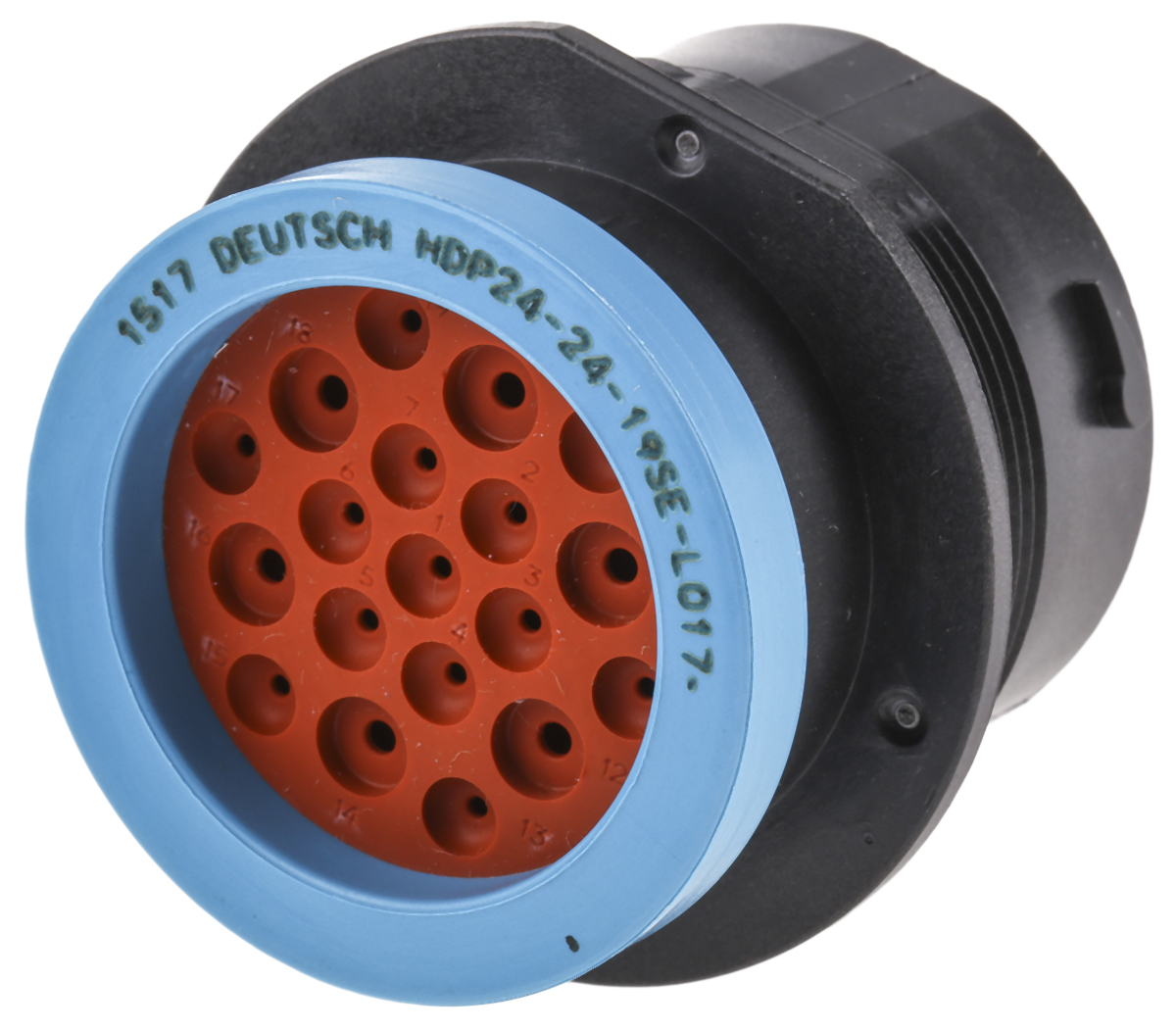 Deutsch Circular Connector, 19 Contacts, Cable, 2.39 mm Connector, Socket, Female, IP67, HD20 Series