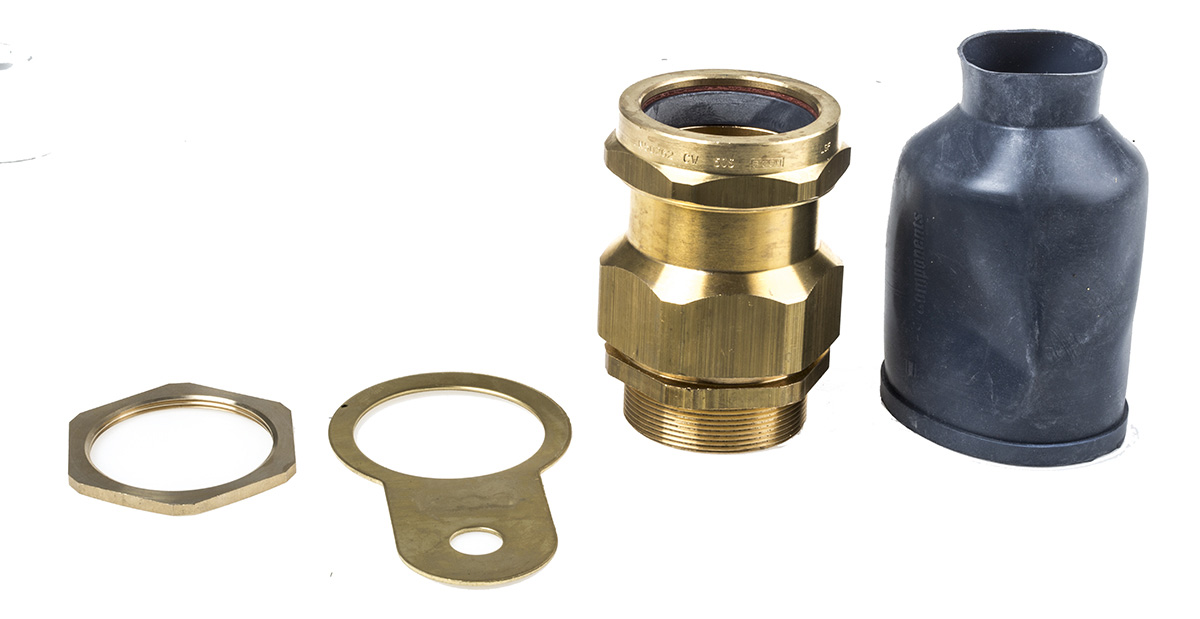 Prysmian LSF-CW Series Steel Cable Gland Kit, M50 Thread, 38mm min., 46.2mm max., IP66