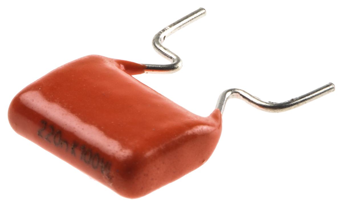 Vishay 368, MKT368 Polyester Film Capacitor, 63 V ac, 100 V dc, ±10%, 220nF, Through Hole
