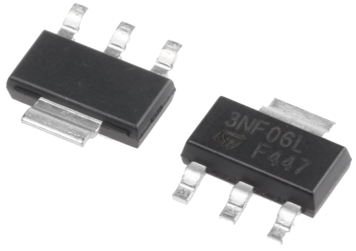 STMicroelectronics STripFET Type N-Channel MOSFET, 4 A, 60 V Enhancement, 4-Pin SOT-223