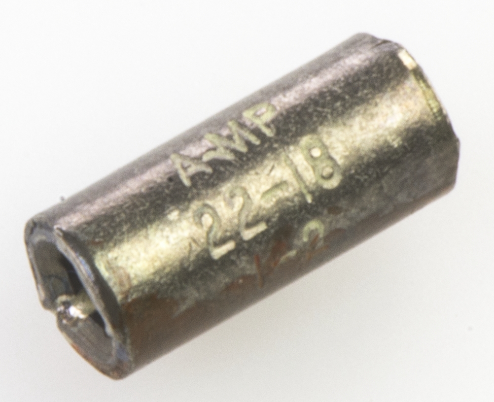 TE Connectivity, STRATO-THERM Parallel Splice Connector, Uninsulated 22 → 16 AWG