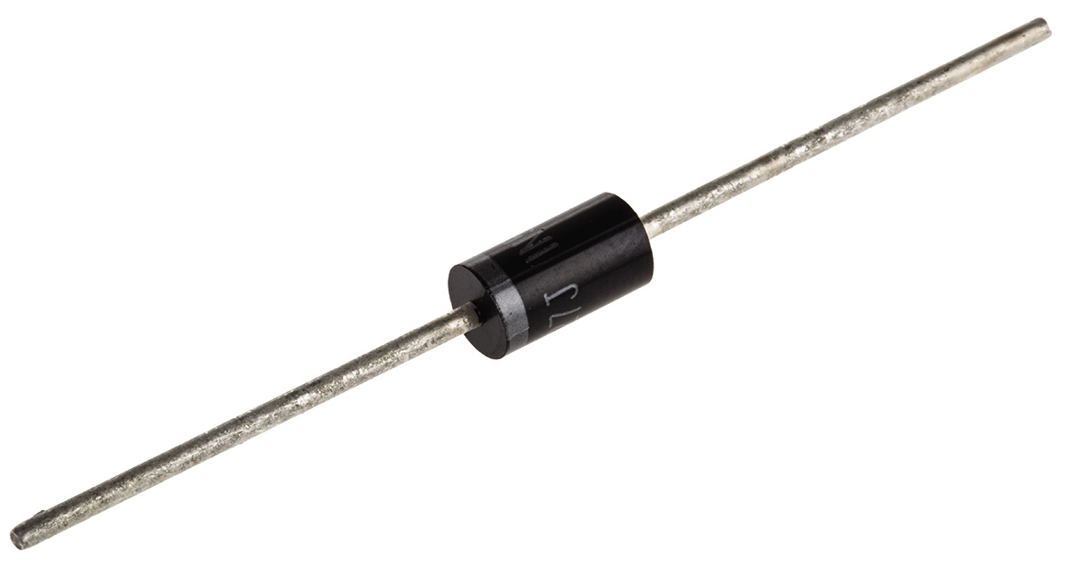 Vishay 200 V 3 A Diode Rectifier Diode 2-Pin DO-201AD