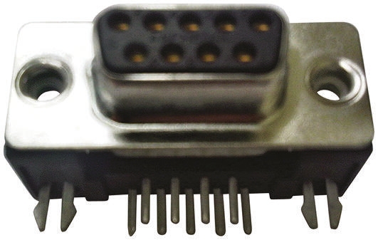 Amphenol Communications Solutions FCE17 25 Way Right Angle Through Hole D-sub Connector Socket, 2.76mm Pitch, with 4-40