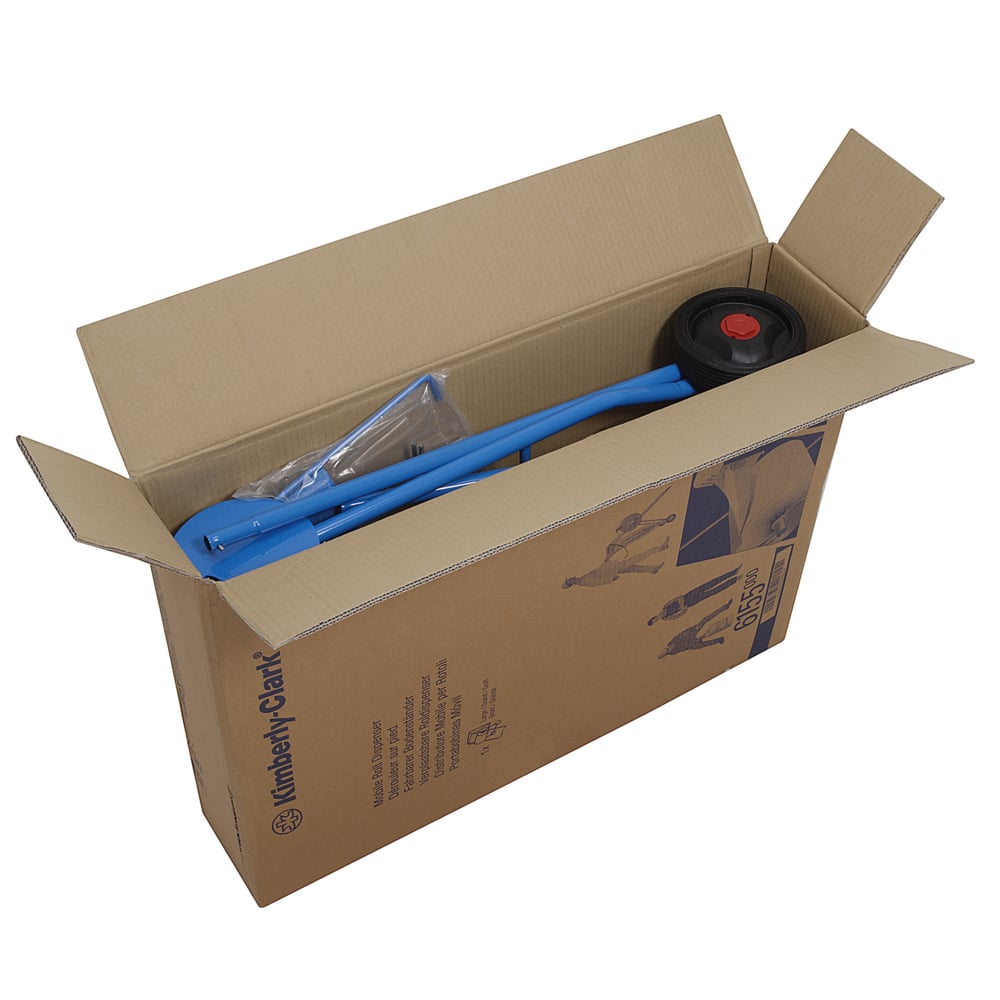 Kimberly Clark Metal Blue Free Standing, Portable Wipe Dispenser, 570mm x 794mm x 164mm