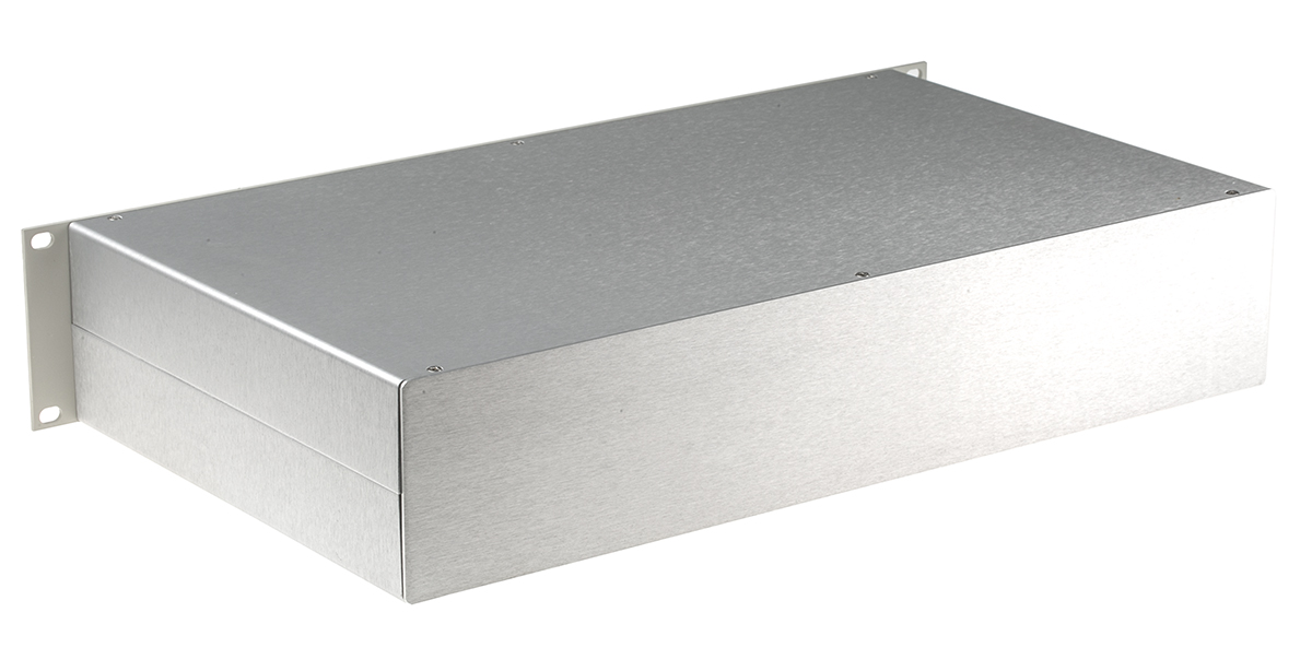 RS PRO, 2U, 19-Inch Rack Mount Case, , 88 x 254mm