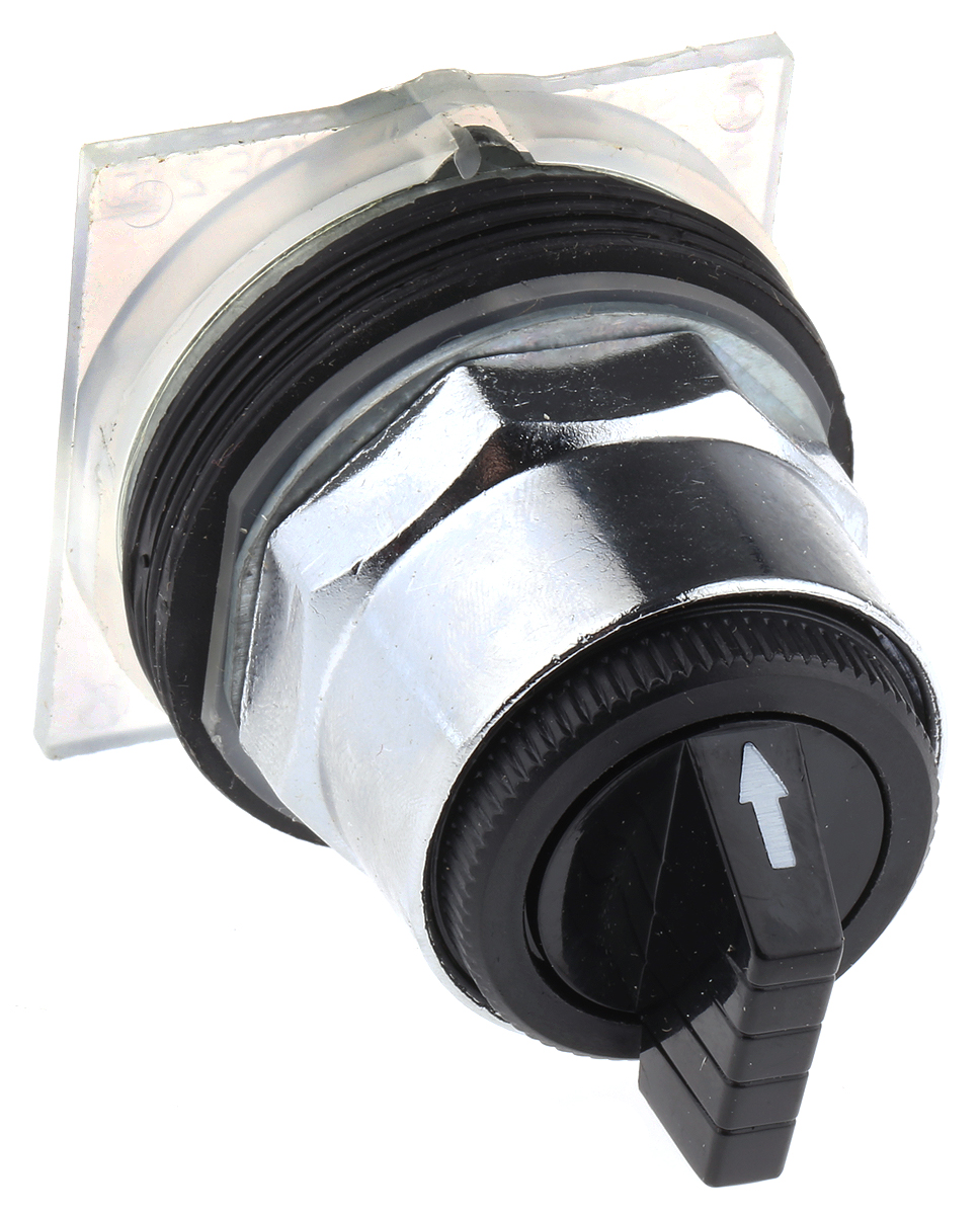 Schneider Electric Harmony 9001K Series 3 Position Selector Switch Head, 30mm Cutout