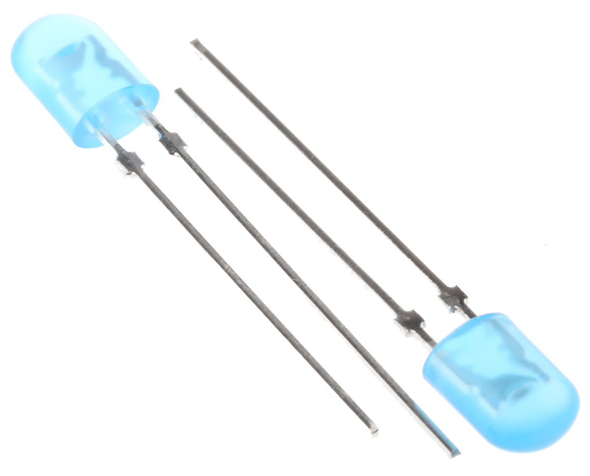 Cree LED4 V Blue LED 5mm Through Hole, C5SMF-BJF-CR0U0351