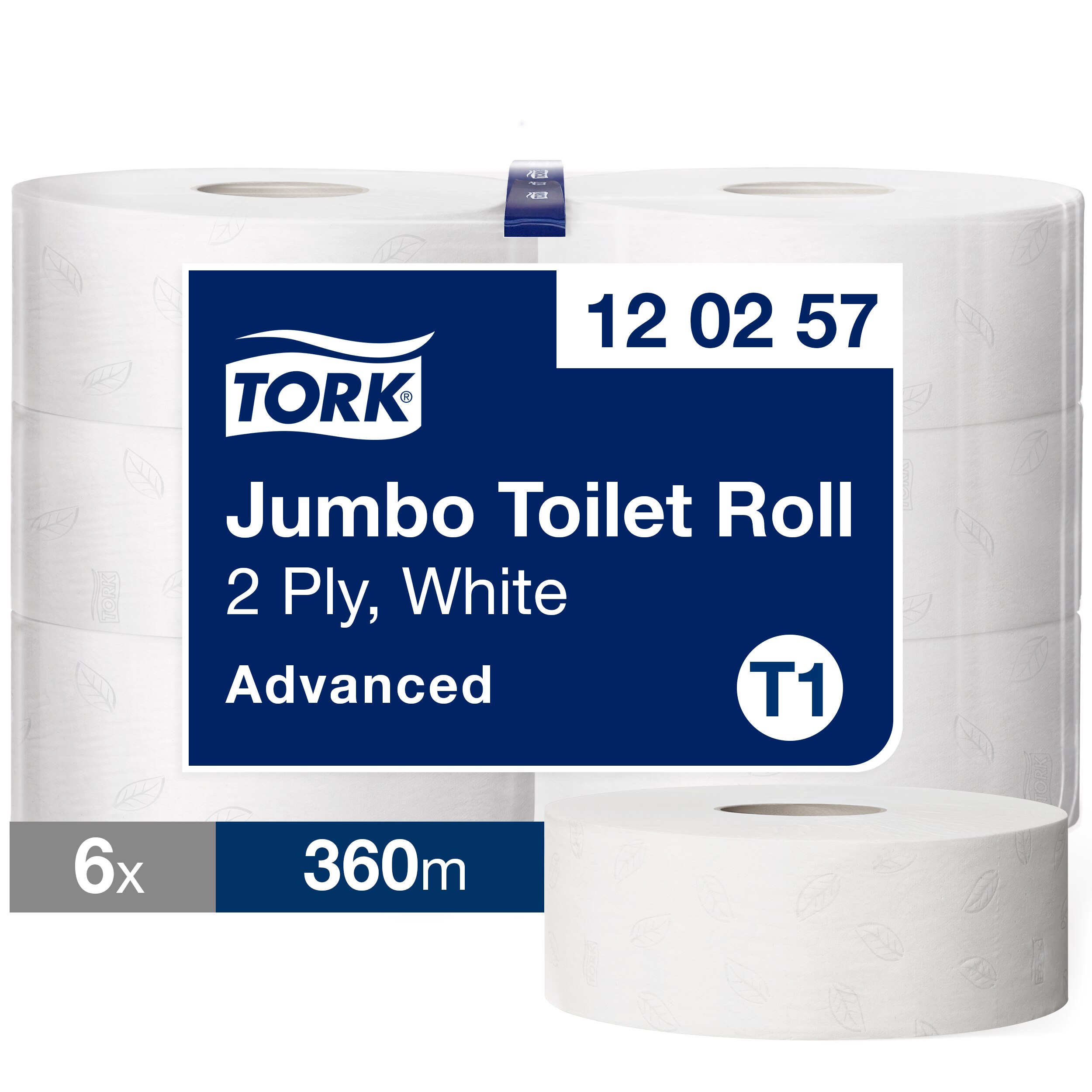 Tork 6 rolls of 1800 Sheets Toilet Roll, 2 ply