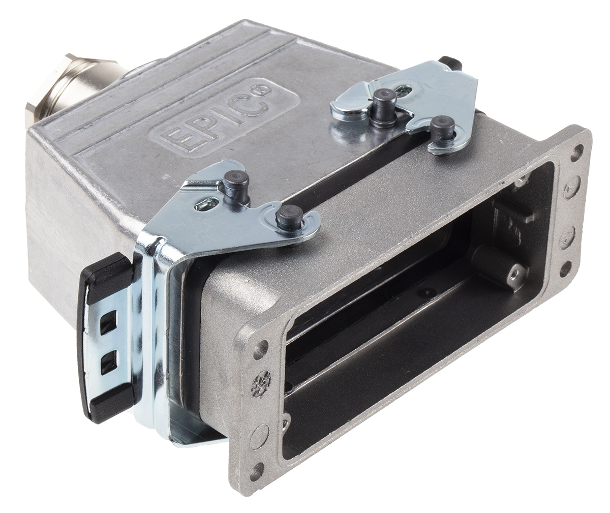 EPIC H-B Heavy Duty Power Connector Hood, 16 Contacts, PG21 Thread, Top Entry