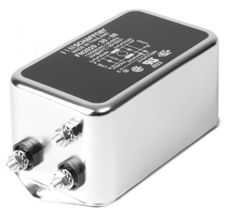 Schaffner, FN2020 30A 250 V ac/dc 0 → 400Hz, Chassis Mount EMI Filter, Stud, Single Phase