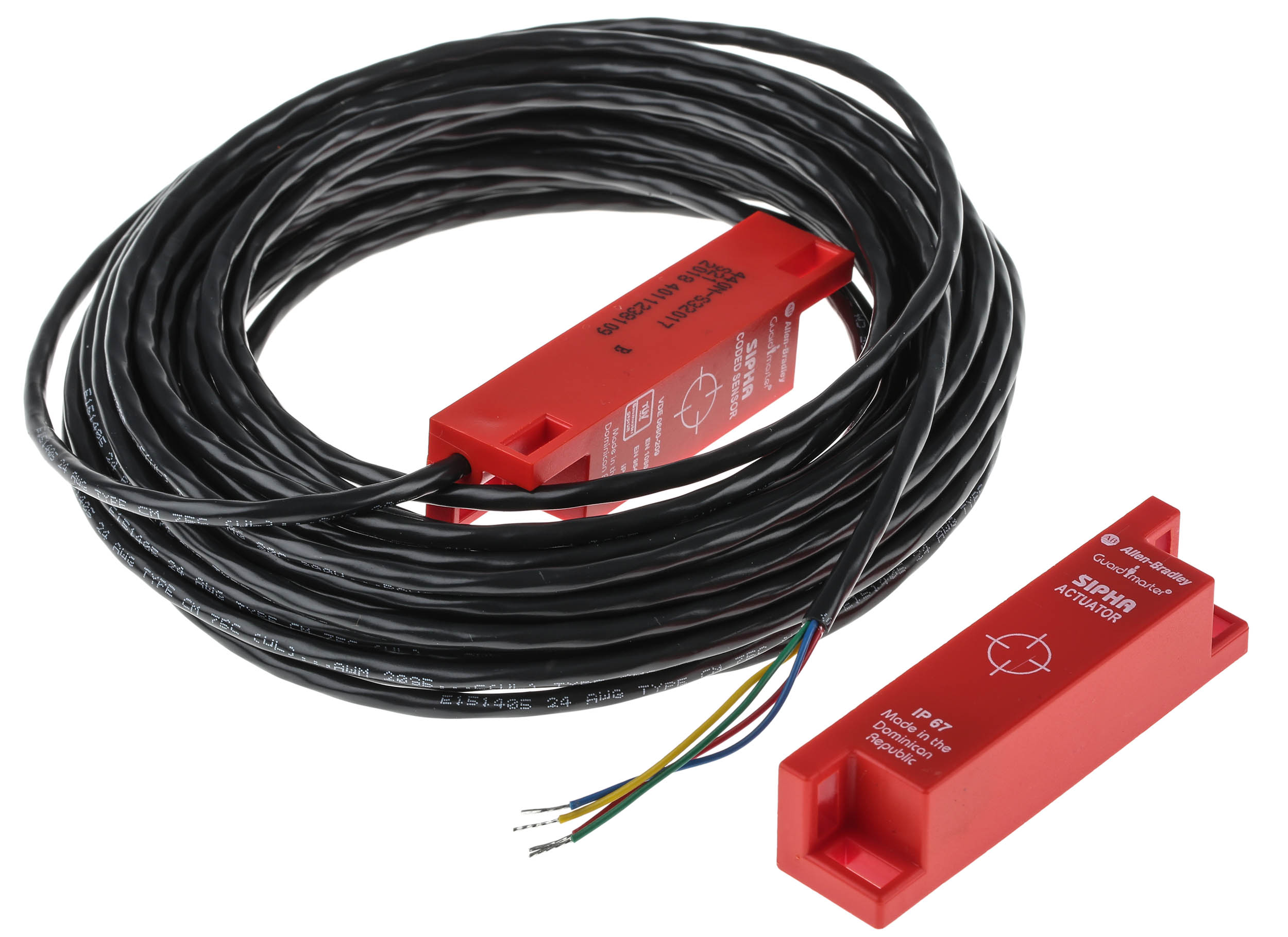 Allen Bradley Guardmaster 440N Series Magnetic Non-Contact Safety Switch, ABS Housing, NO/NC, 10m Cable