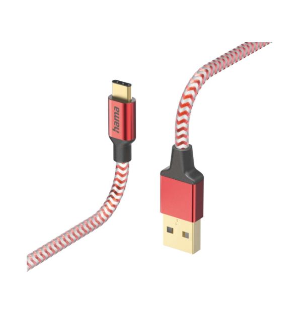 Hama USB 2.0, Male USB A to Male USB C, 480Mbps, 1.5m