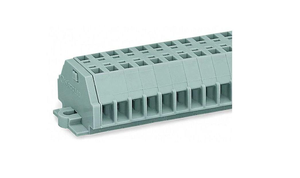 WAGO 260-112 260 Series Grey, 1.5mm², Single-Level, Cage Clamp Termination