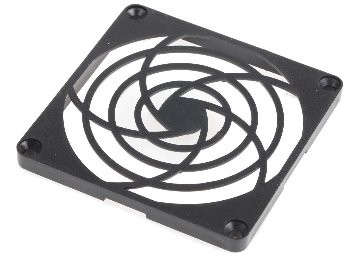 RS PRO PBT Finger Guard for 80mm Fans, 71.5mm Hole Spacing, 80 x 80mm