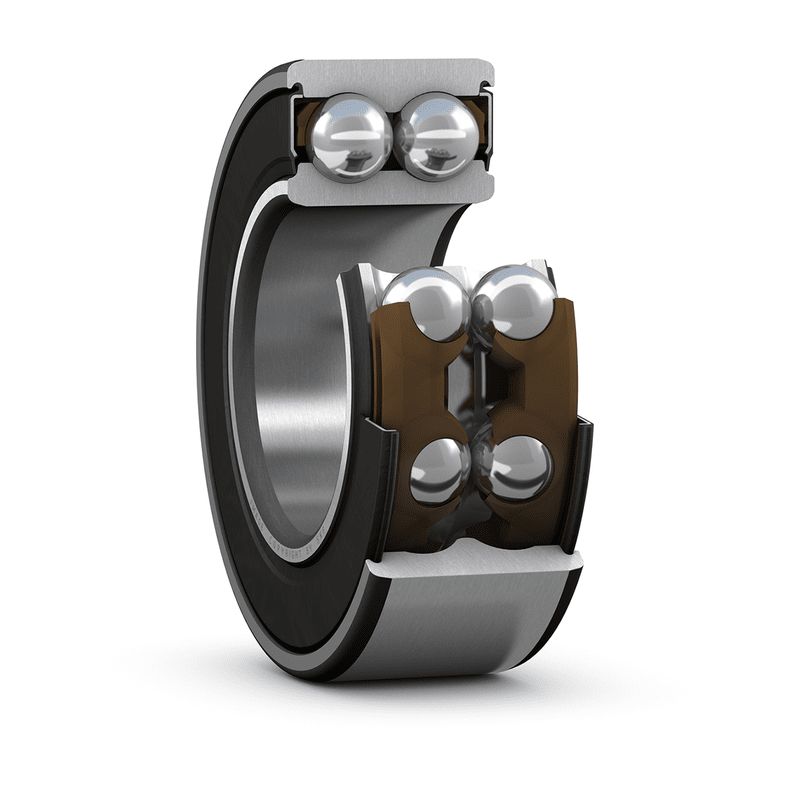 SKF 3204 A-2Z/MT33 2 Row Ball Bearing - 20 mm ID, 47 mm OD 20.6 mm Race Width