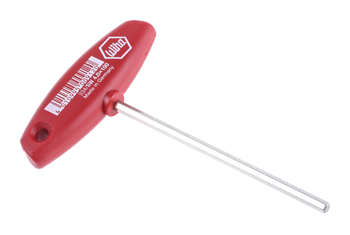 Wiha T Shape Metric Hex Key, 4mm