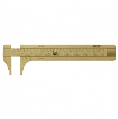 Vogel 214301 80mm Metric Depth Gauge, Brass