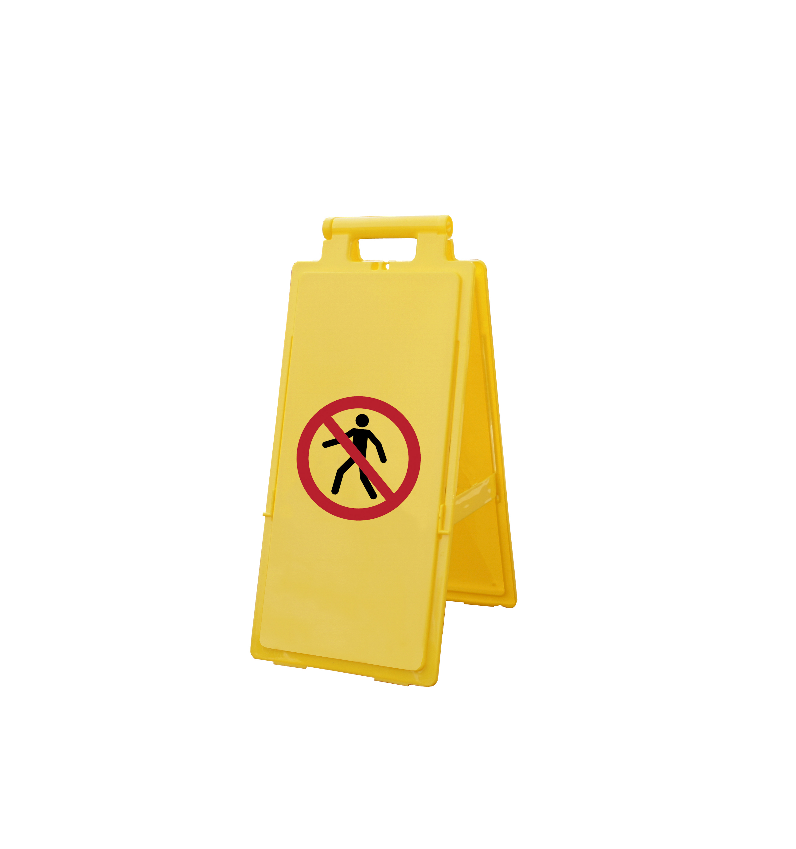 PP No Pedestrians Prohibition Sign, 640 x 280mm