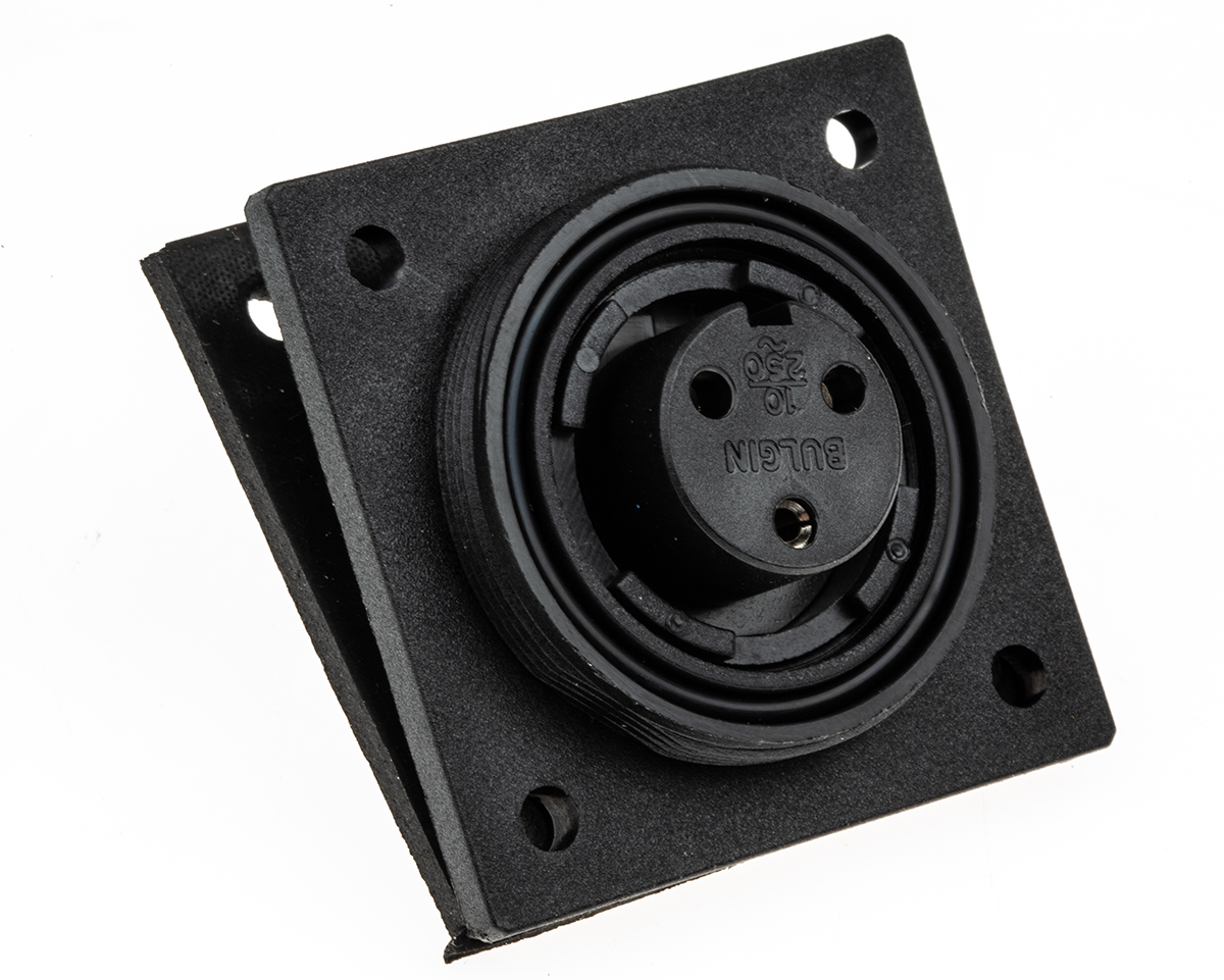 Bulgin Circular Connector, 3 Contacts, Flange, Standard Connector, Socket, Female, IP68, Standard Buccaneer Series