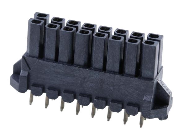 Molex 44769 Series Vertical Through Hole PCB Header, 16 Contact(s), 3 mm Pitch, 2 Row, Shrouded