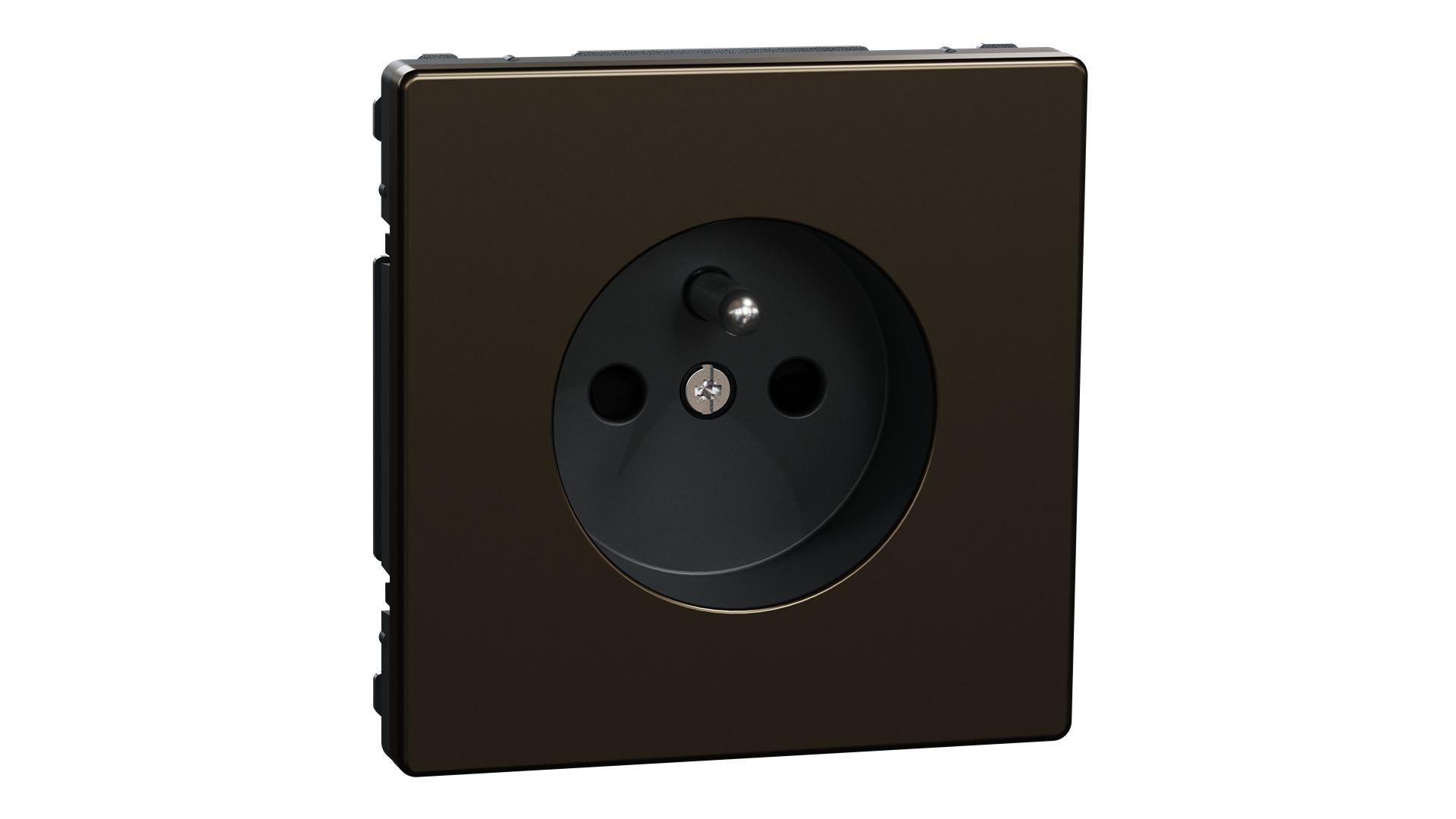 Schneider Electric D-Life Mocca 1 Gang Plug Socket, 2P + E Poles, 16A, Type E - French, Indoor Use