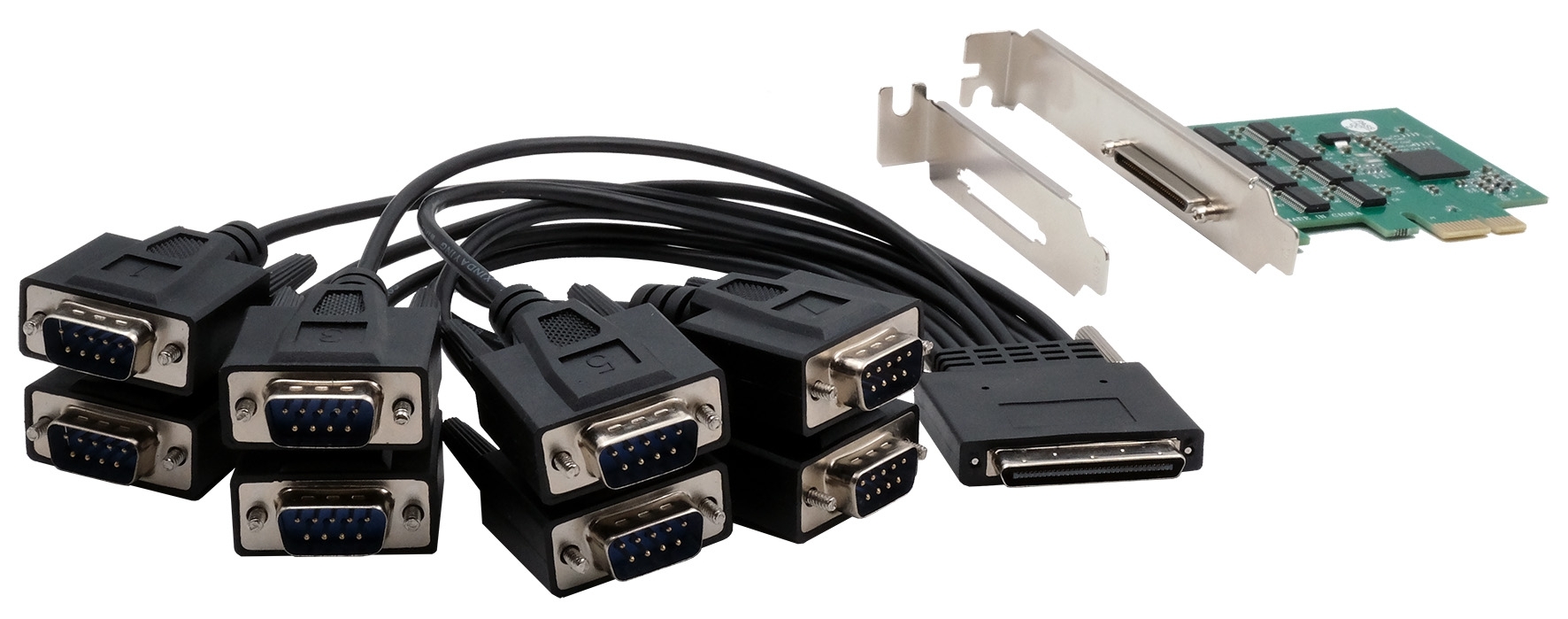 Exsys 8 Port PCIe RS232 Serial Card