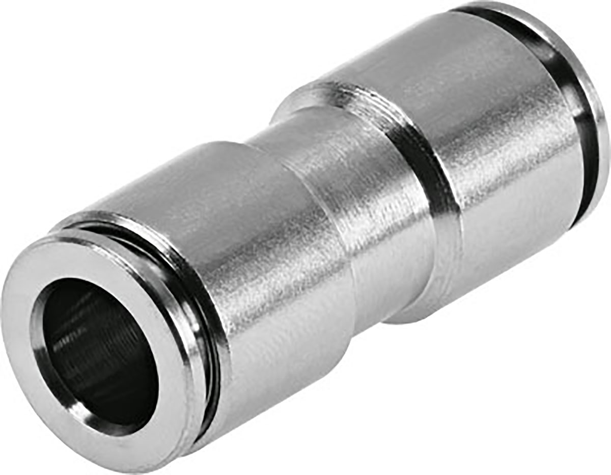 Festo NPQH Series Straight Tube-to-Tube Adaptor, Push In 12 mm to Push In 12 mm, Tube-to-Tube Connection Style, 578327