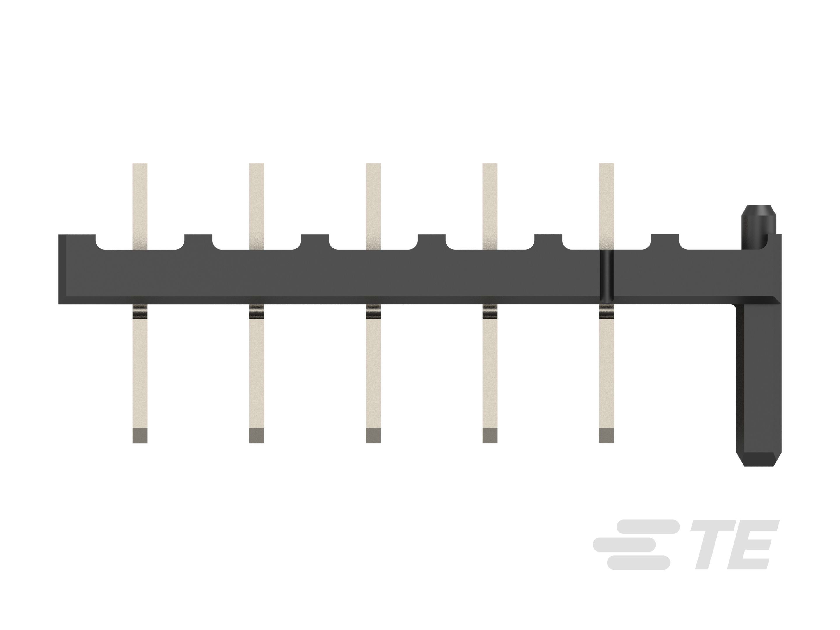 TE Connectivity Vertical Board PCB Header, 5 Contact(s), 5 mm Pitch, 1 Row, Shrouded