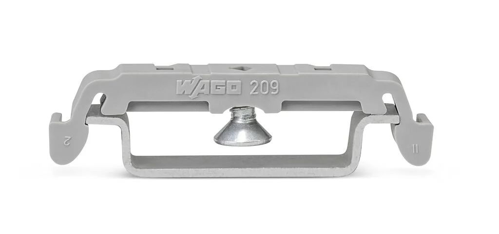 WAGO 209 Series Mounting Foot with Screw for Use with Terminal Blocks with mounting flange, IECEx