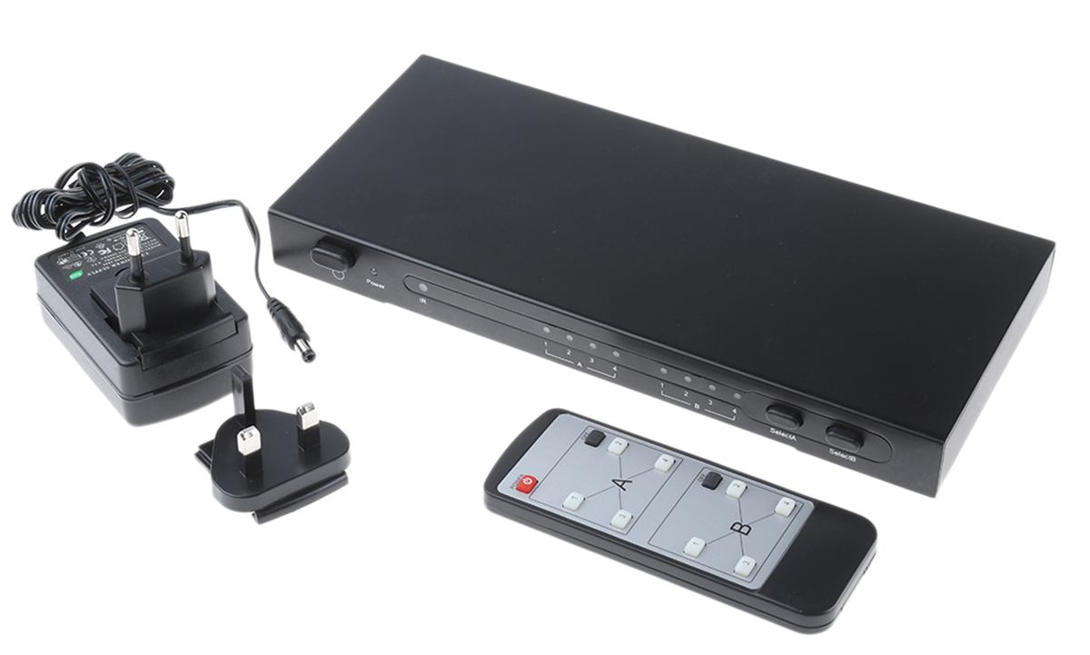 NewLink 4 Input 2 Output HDMI Matrix Switch 1920 x 1080