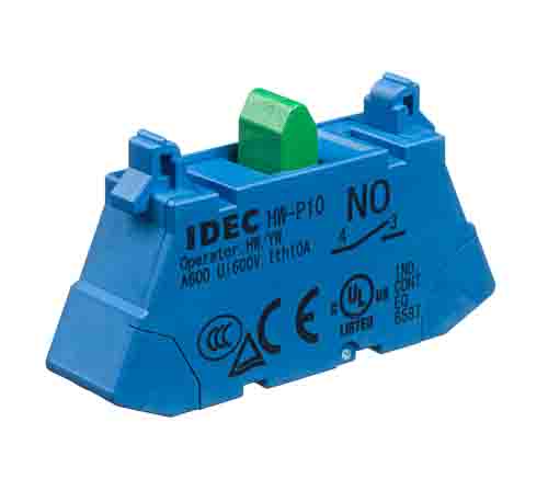 Idec HW Series Contact Block, 24 V, 48 V, 50 V, 110 V, 220 V, 440 V, 1NO