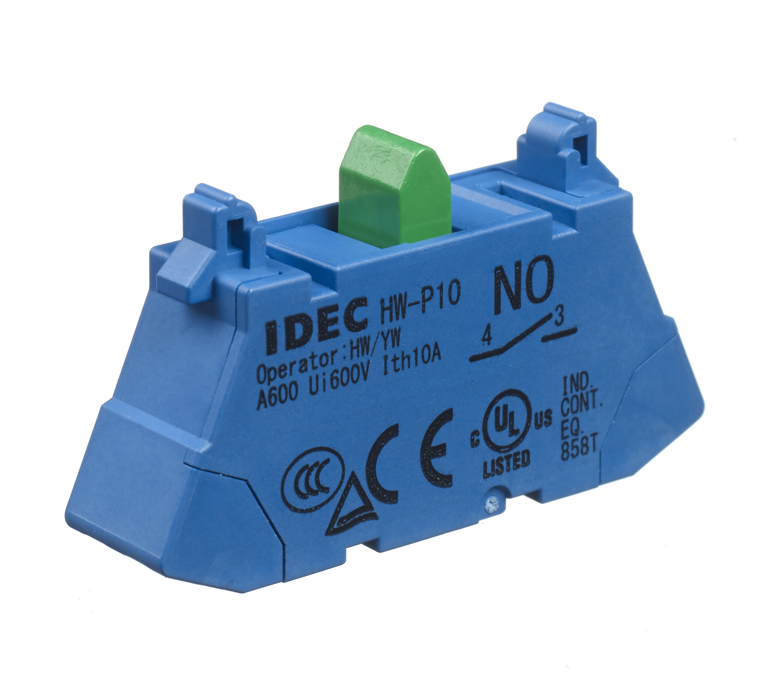Idec HW Series Contact Block, 440V, 1CO