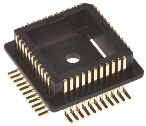 Winslow Right Angle SMT Mount 1.27mm Pitch IC Socket Adapter, 44 Pin Male PLCC to 44 Pin Male PLCC