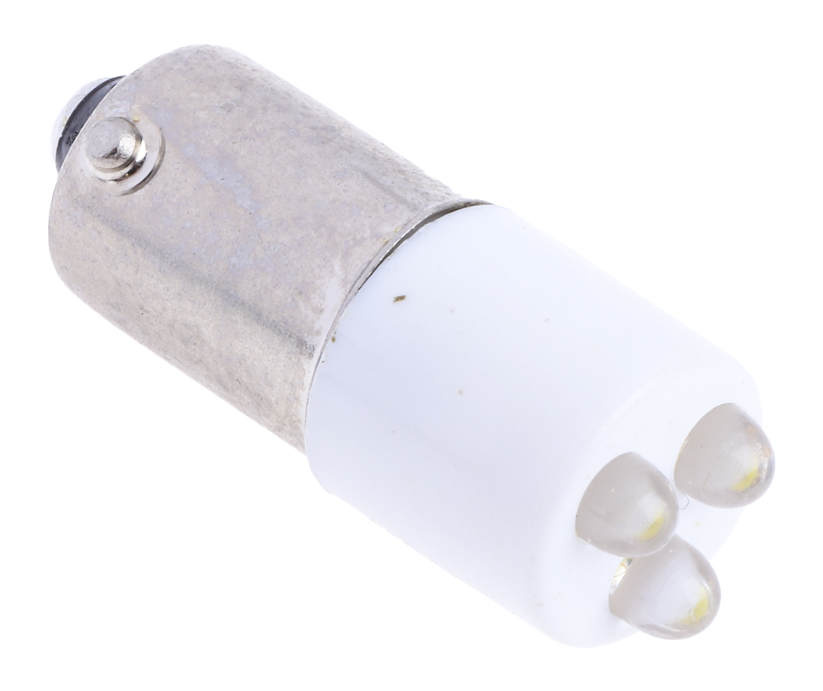 RS PRO White Panel Mount Indicator, 24V ac/dc, 25 x 10mm Mounting Hole Size