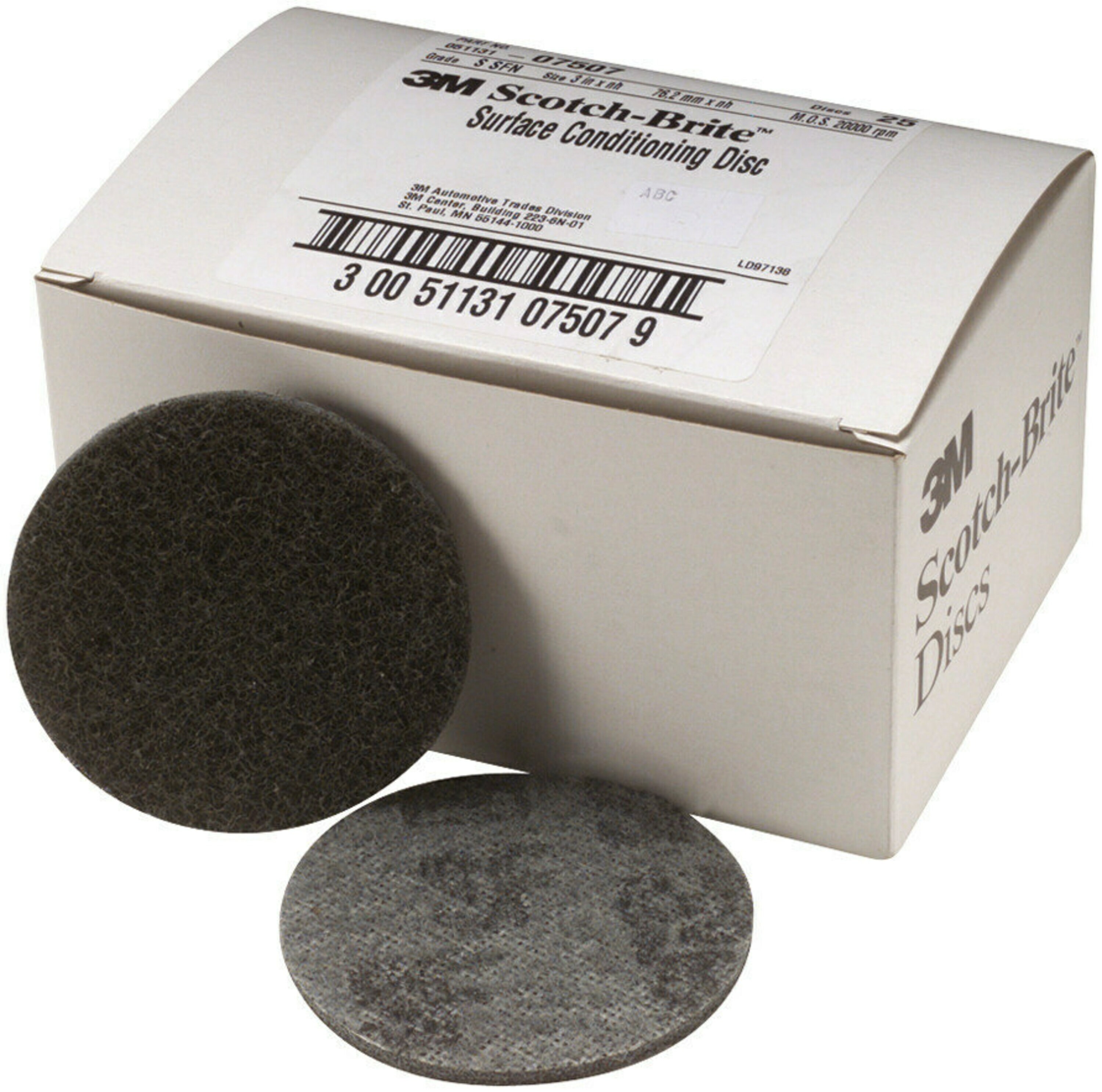 3M 7100200715 Aluminium Oxide Surface Conditioning Disc, 125mm x 125mm Thick, Coarse Grade