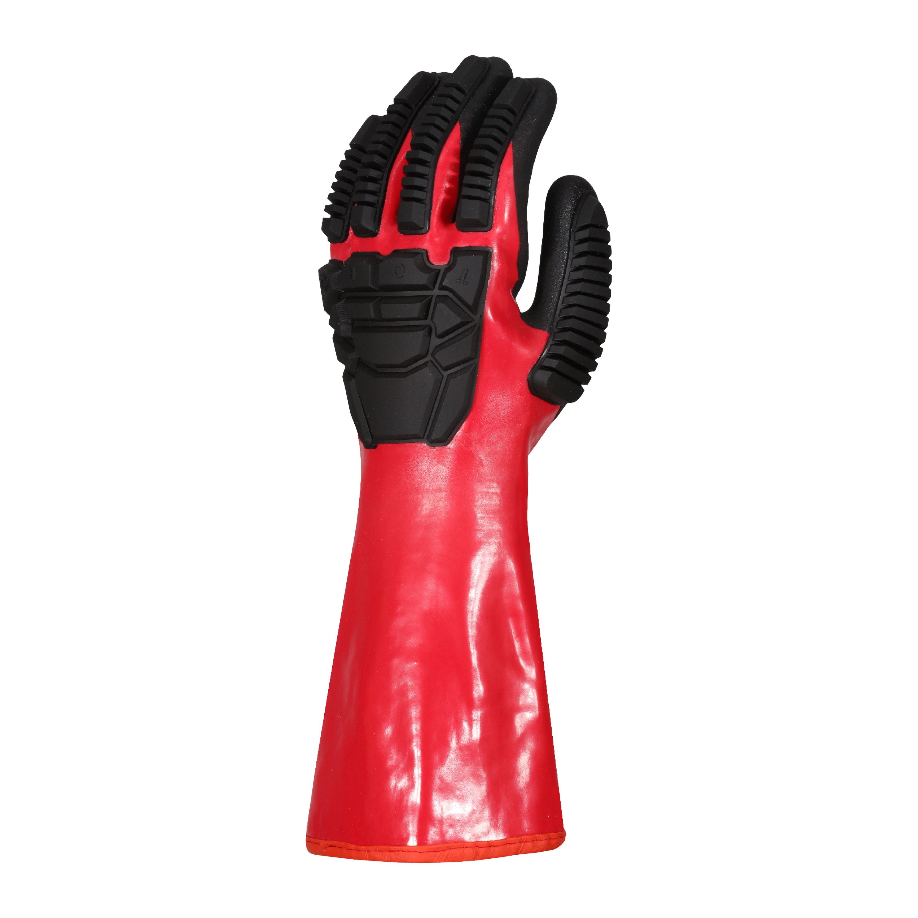 Skytec Torq Chem X Black, Red Aramid, Steel Fibre Cut Resistant Gloves, Size 8/M