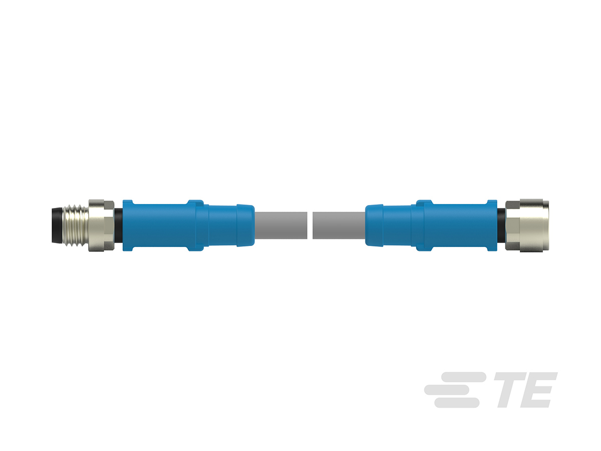 TE Connectivity Male/Female 4 way M8 to 4 way M8 Sensor Actuator Cable, 500 mm