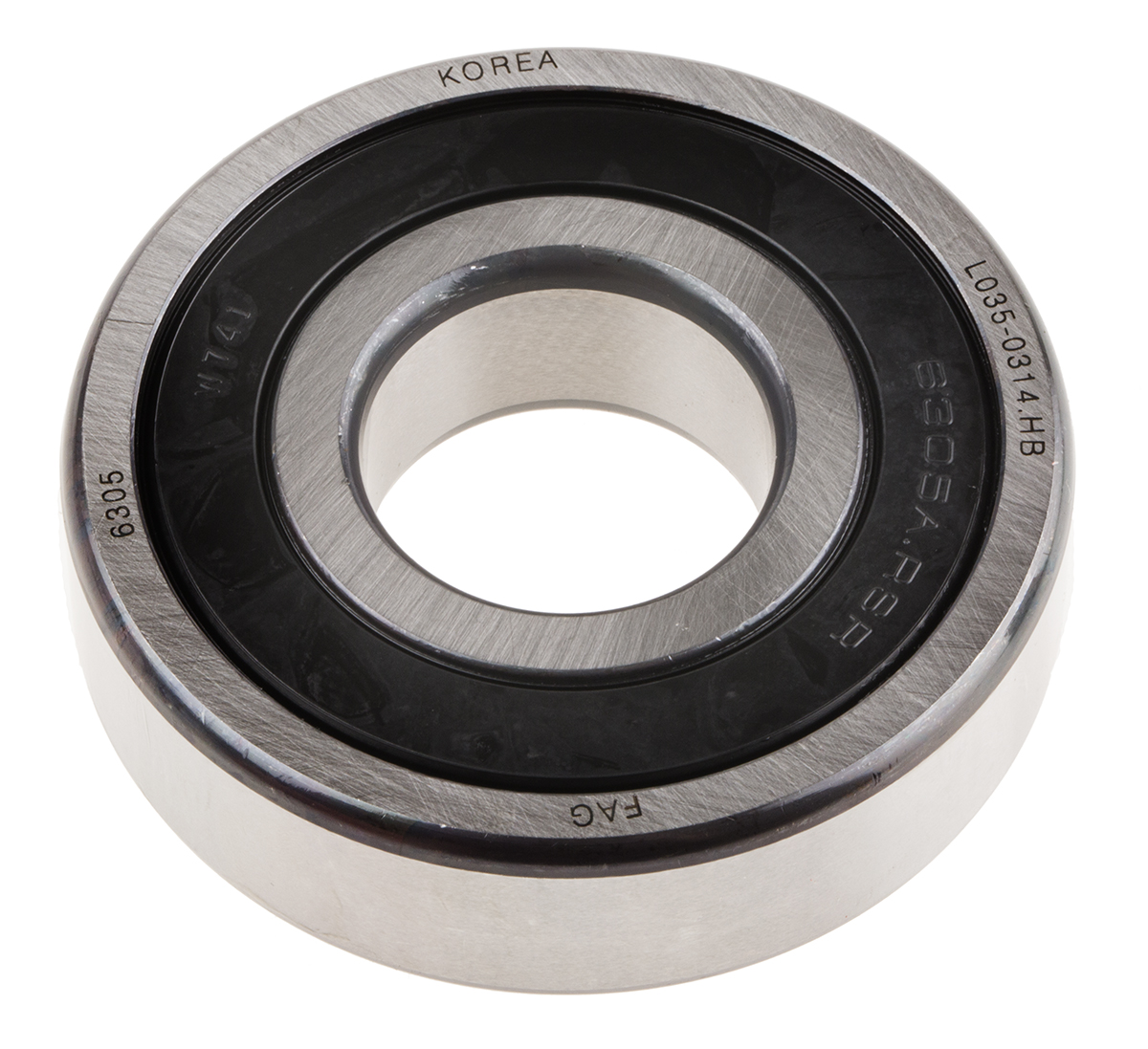 FAG 6305-C-2HRS 1 Row Ball Bearing - 25 mm ID, 62 mm OD