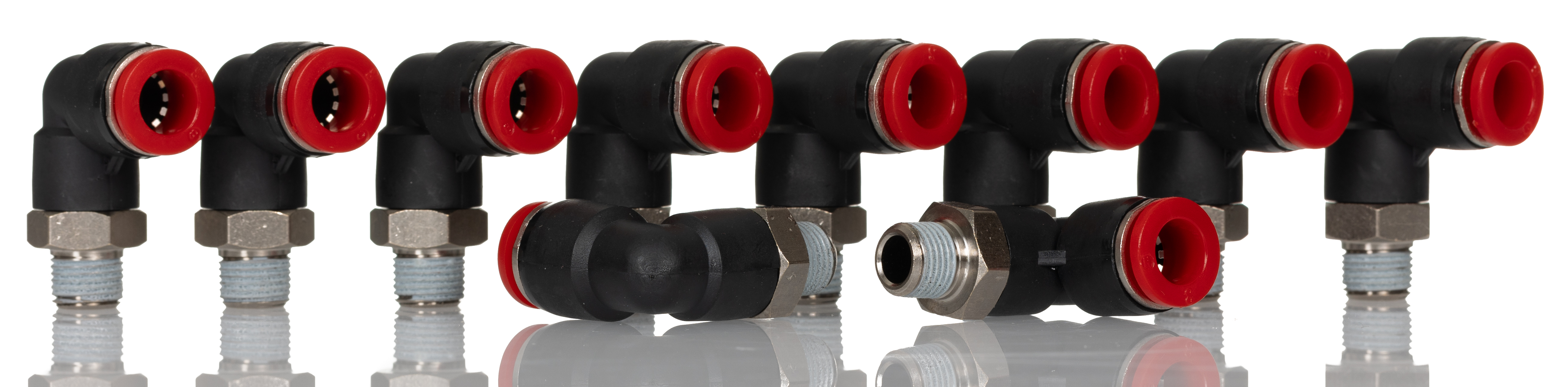 Norgren C0147 Series Threaded-to-Tube, R 1/8 to Push In 8 mm, Threaded-to-Tube Connection Style