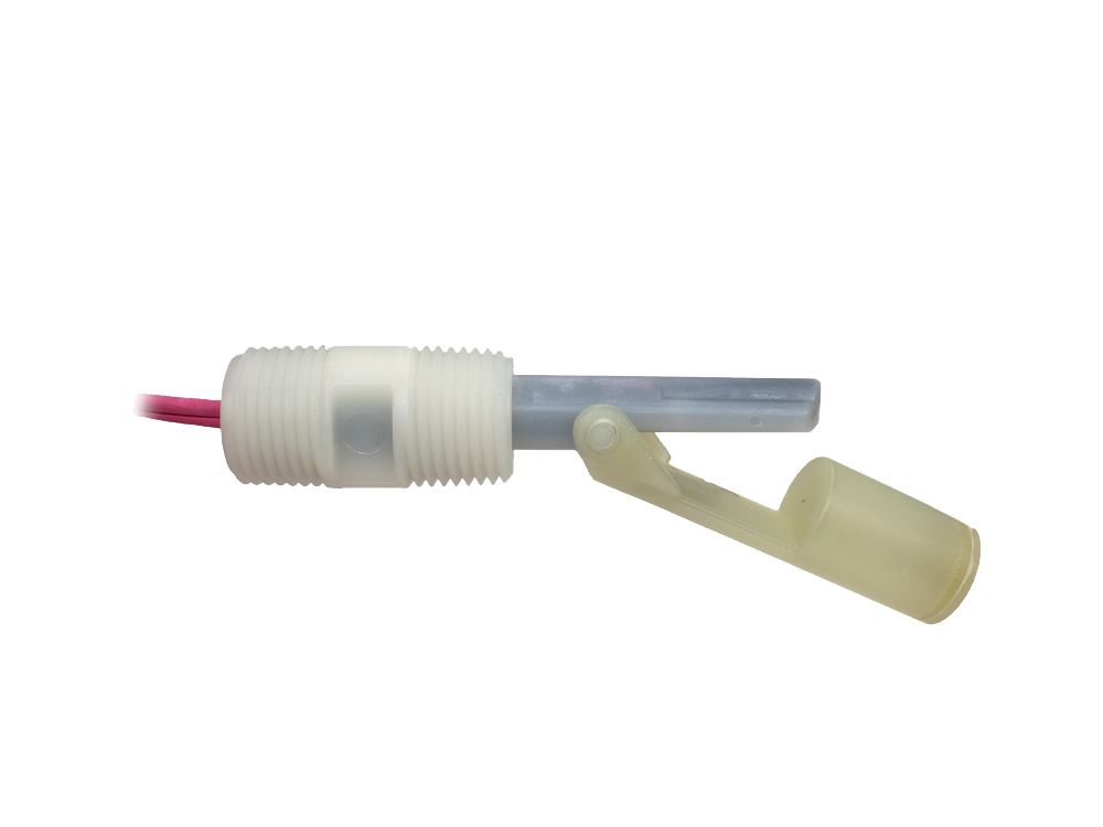 Gems Sensors LS-7 Series Horizonal Side Mount Level Switch Level Sensor, SPST Output, Nylon Body