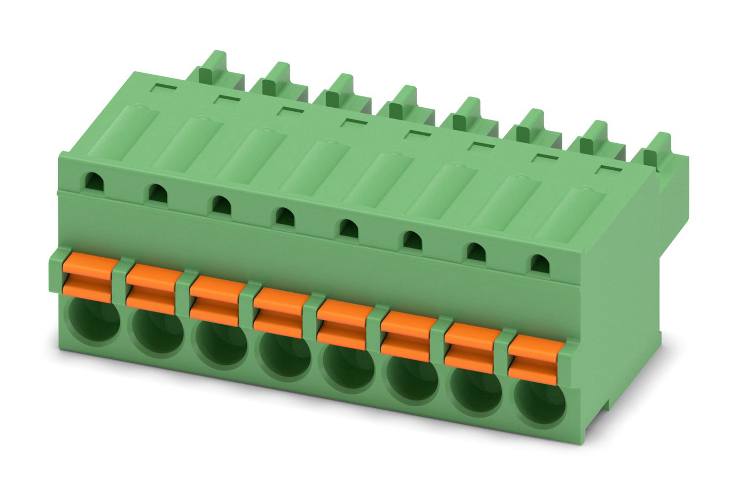 Phoenix Contact, 3.81mm Pitch, FK-MCP 1.5/ 8-ST-3.81, 8 Way, , Pluggable Terminal Block, Plug, Cable Mount, Spring Cage