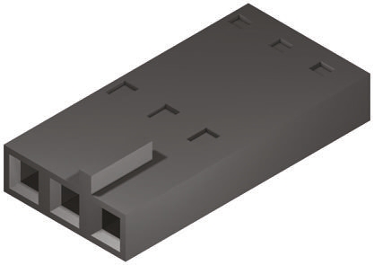 Molex, SL Female Connector Housing, 2.54mm Pitch, 2 Way, 1 Row
