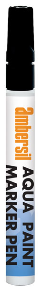 Ambersil Black 4.5mm Medium Tip Paint Marker Pen for use with Glass, Metal, Plastic