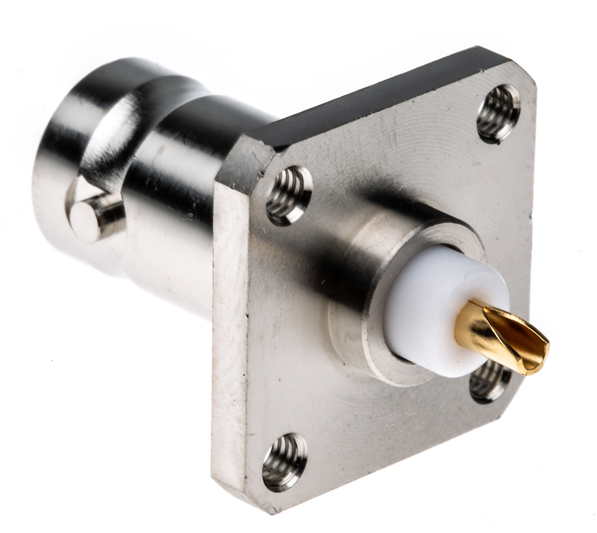 Radiall R141 Series, Jack Flange Mount BNC Connector, 50Ω, Solder Termination, Straight Body