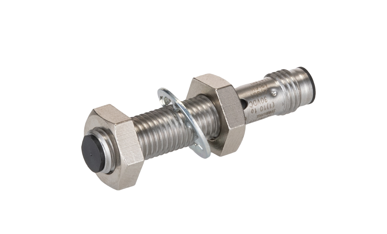 Omron Inductive Threaded Barrel Proximity Sensor, M8, 2 mm Detection, PNP NC, 12 → 24 V dc