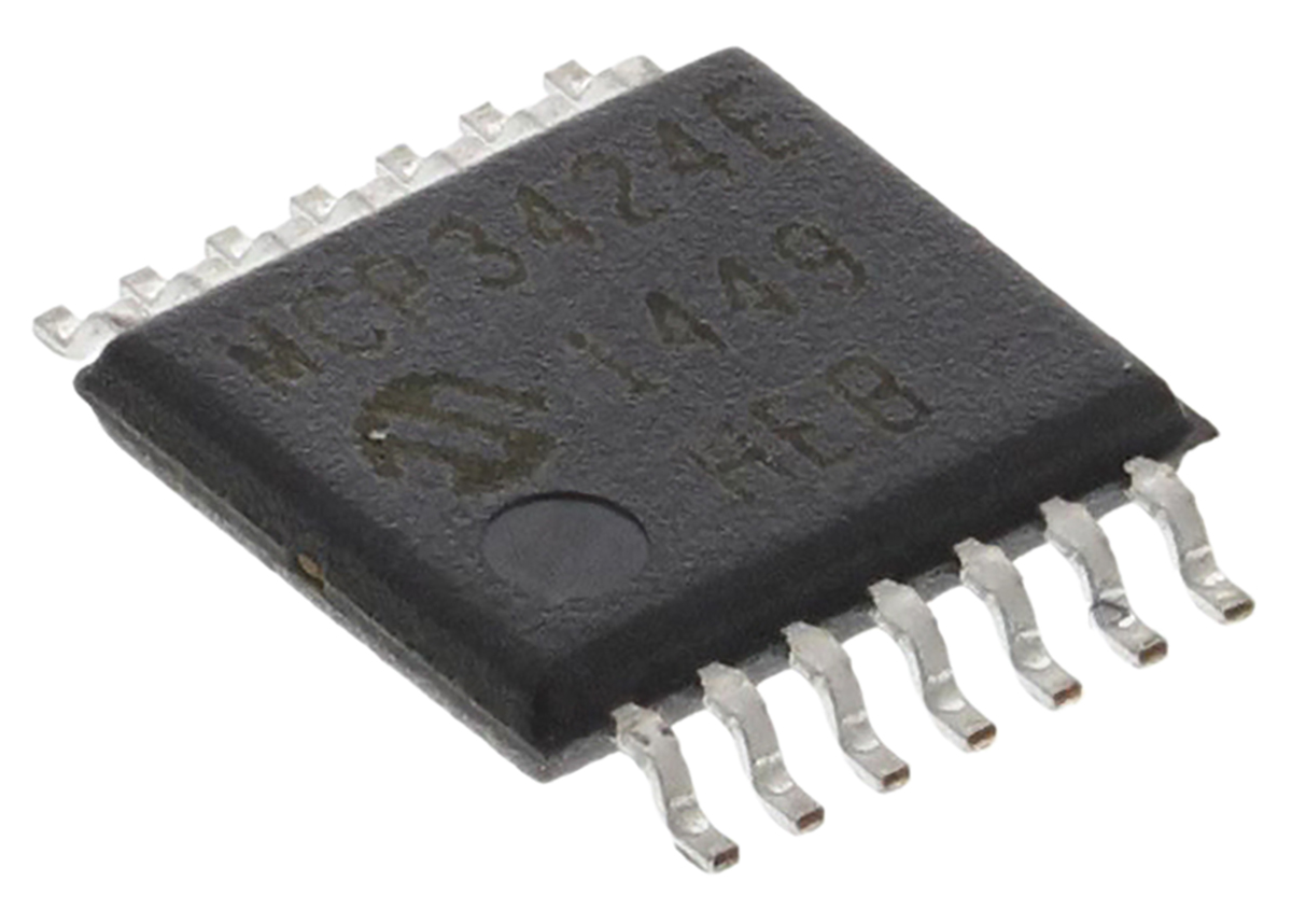 Microchip, Quad 18-bit- ADC 0.004ksps, 14-Pin TSSOP