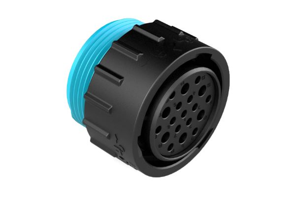 Amphenol Industrial Circular Connector, 19 Contacts, Panel, Standard Connector, Socket, Female, IP67, IP69K, Duramate