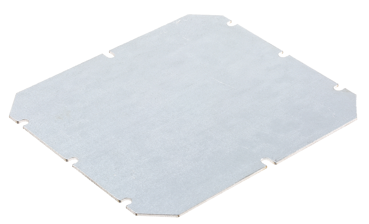 Fibox Steel Mounting Plate, 1.5mm H, 140mm W, 170mm L for Use with Tempo Enclosure